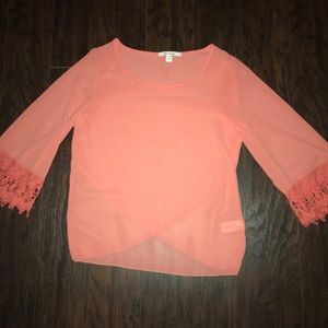 Francesca’s Boutique Orange Blouse